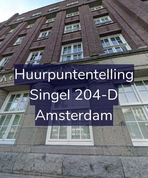 Foto gevel Huurpuntentelling voor Singel 204-D, Amsterdam