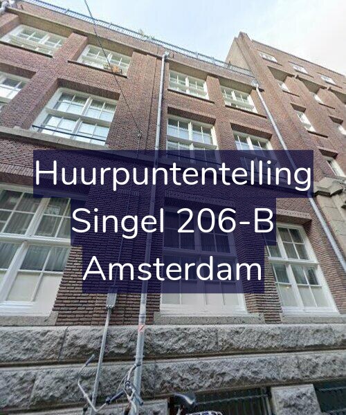 Foto gevel Huurpuntentelling voor Singel 206-B, Amsterdam