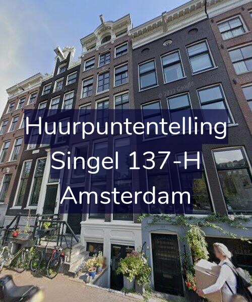Foto gevel Huurpuntentelling voor Singel 137-H, Amsterdam