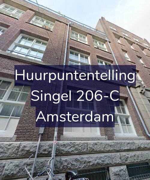 Foto gevel Huurpuntentelling voor Singel 206-C, Amsterdam