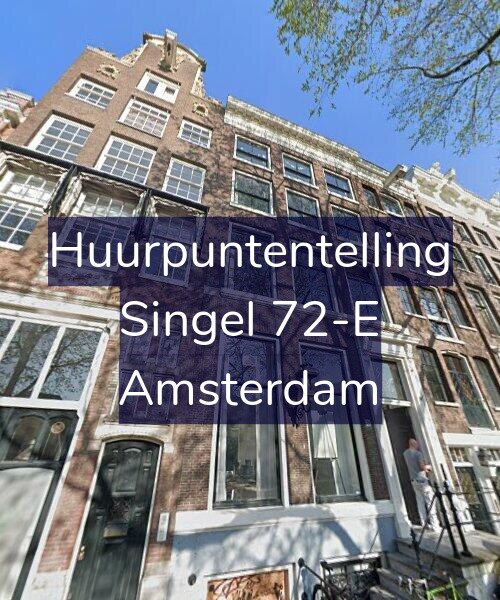 Foto gevel Huurpuntentelling voor Singel 72-E, Amsterdam