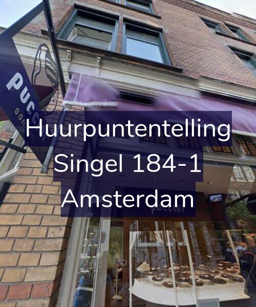 Foto gevel Huurpuntentelling voor Singel 184-1, Amsterdam