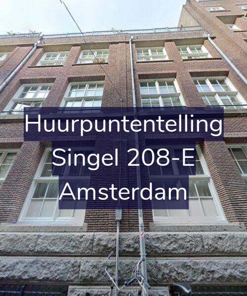 Foto gevel Huurpuntentelling voor Singel 208-E, Amsterdam