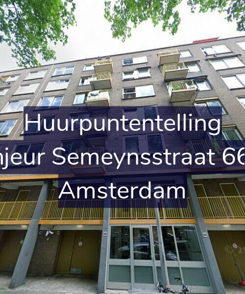 Foto gevel Huurpuntentelling voor Sinjeur Semeynsstraat 66-1, Amsterdam
