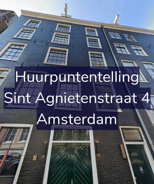 Foto gevel Huurpuntentelling voor Sint Agnietenstraat 4, Amsterdam