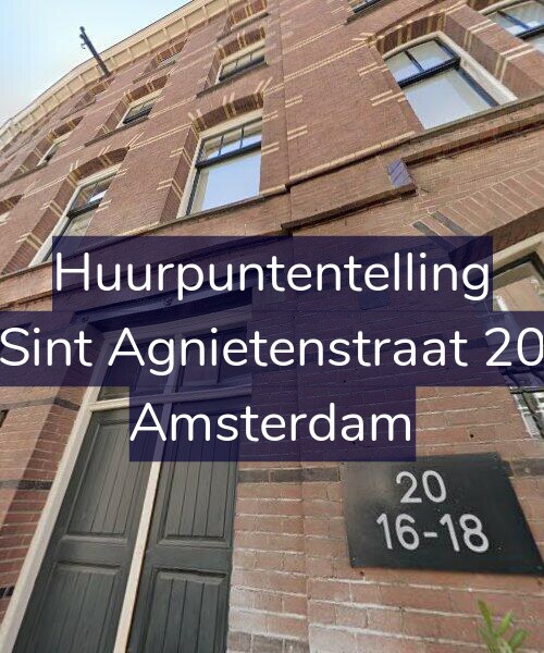 Foto gevel Huurpuntentelling voor Sint Agnietenstraat 20, Amsterdam