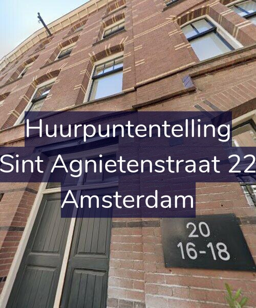 Foto gevel Huurpuntentelling voor Sint Agnietenstraat 22, Amsterdam