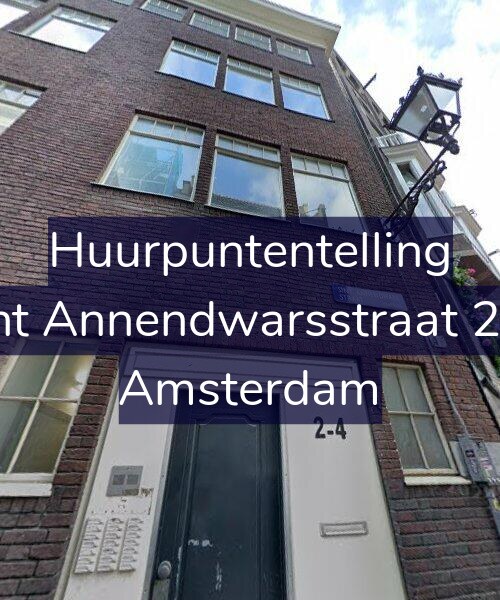 Foto gevel Huurpuntentelling voor Sint Annendwarsstraat 2-D, Amsterdam