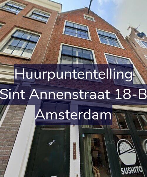 Foto gevel Huurpuntentelling voor Sint Annenstraat 18-B, Amsterdam