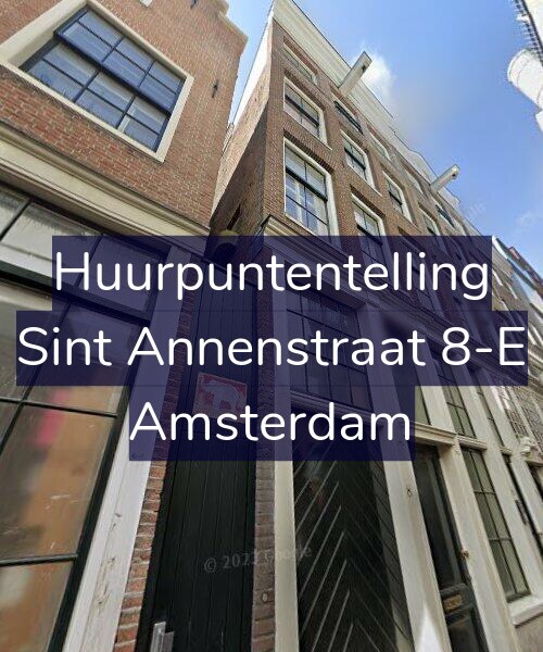 Foto gevel Huurpuntentelling voor Sint Annenstraat 8-E, Amsterdam