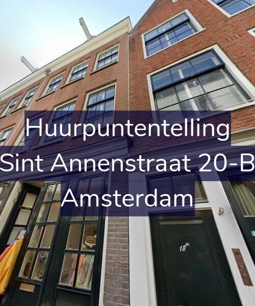 Foto gevel Huurpuntentelling voor Sint Annenstraat 20-B, Amsterdam