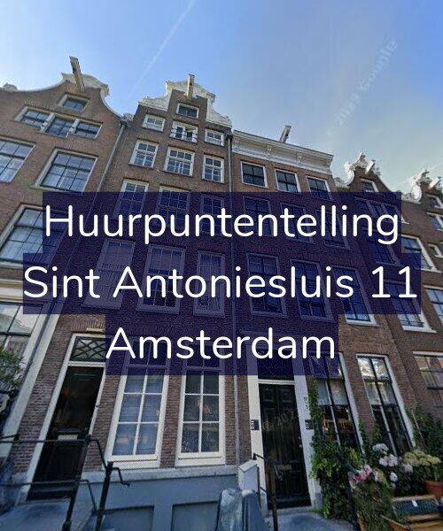 Foto gevel Huurpuntentelling voor Sint Antoniesluis 11, Amsterdam