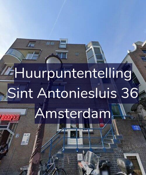 Foto gevel Huurpuntentelling voor Sint Antoniesluis 36, Amsterdam