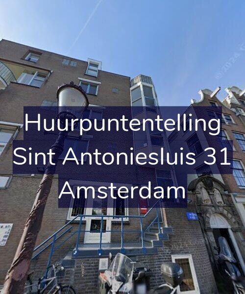 Foto gevel Huurpuntentelling voor Sint Antoniesluis 31, Amsterdam