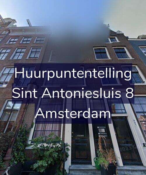 Foto gevel Huurpuntentelling voor Sint Antoniesluis 8, Amsterdam