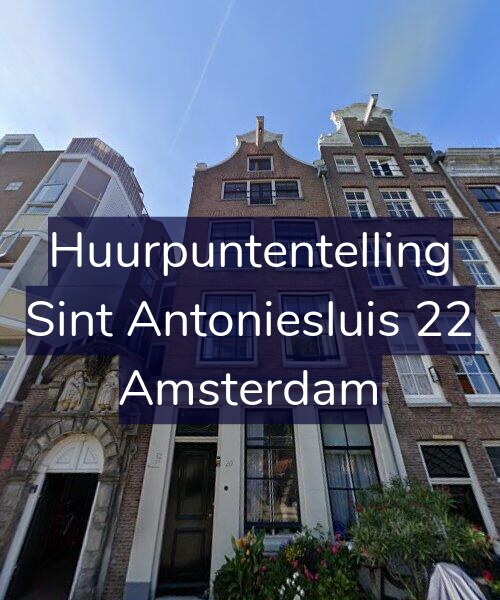 Foto gevel Huurpuntentelling voor Sint Antoniesluis 22, Amsterdam