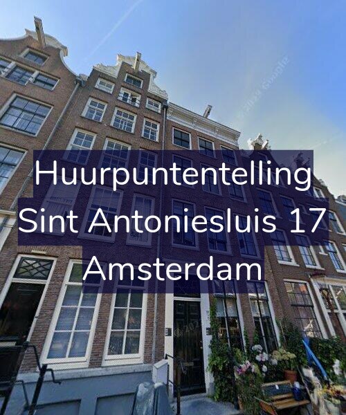 Foto gevel Huurpuntentelling voor Sint Antoniesluis 17, Amsterdam