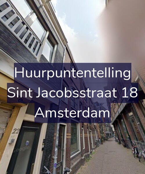 Foto gevel Huurpuntentelling voor Sint Jacobsstraat 18, Amsterdam