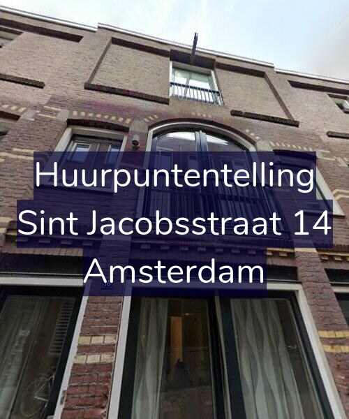 Foto gevel Huurpuntentelling voor Sint Jacobsstraat 14, Amsterdam