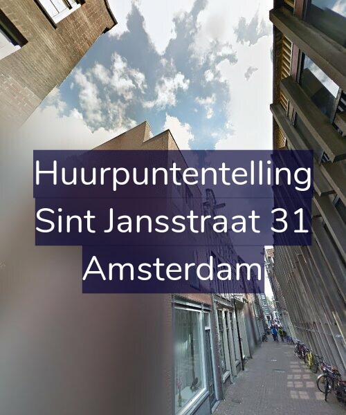 Foto gevel Huurpuntentelling voor Sint Jansstraat 31, Amsterdam