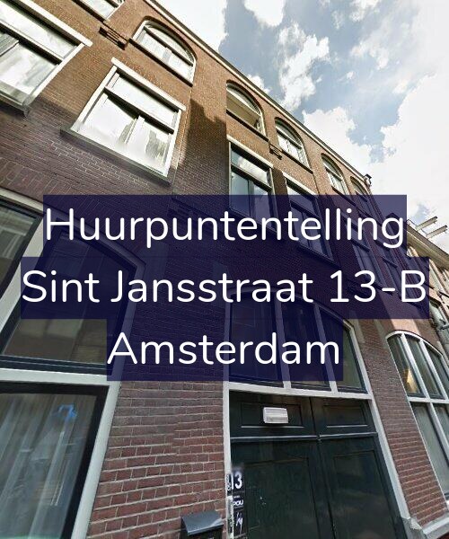 Foto gevel Huurpuntentelling voor Sint Jansstraat 13-B, Amsterdam