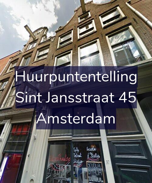 Foto gevel Huurpuntentelling voor Sint Jansstraat 45, Amsterdam