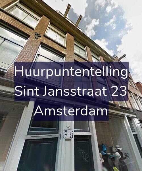 Foto gevel Huurpuntentelling voor Sint Jansstraat 23, Amsterdam