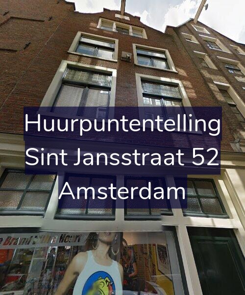 Foto gevel Huurpuntentelling voor Sint Jansstraat 52, Amsterdam