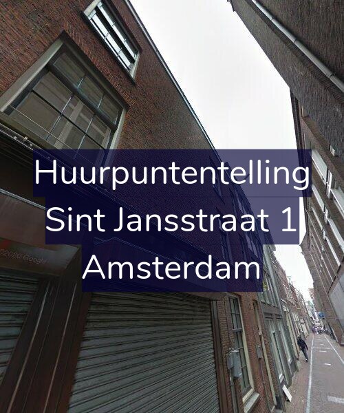 Foto gevel Huurpuntentelling voor Sint Jansstraat 1, Amsterdam