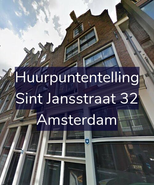 Foto gevel Huurpuntentelling voor Sint Jansstraat 32, Amsterdam