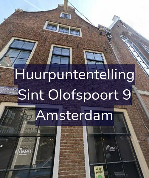 Foto gevel Huurpuntentelling voor Sint Olofspoort 9, Amsterdam