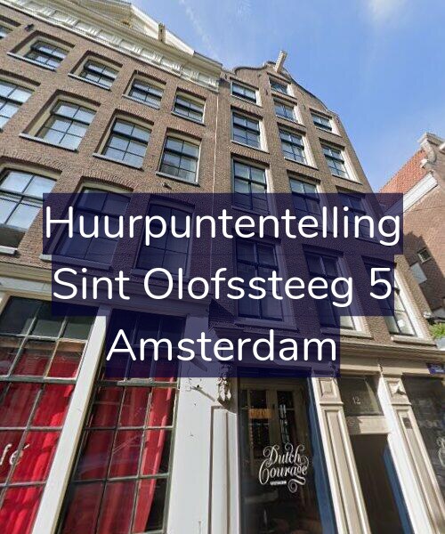 Foto gevel Huurpuntentelling voor Sint Olofssteeg 5, Amsterdam