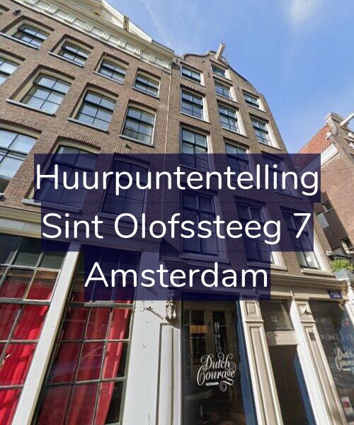 Foto gevel Huurpuntentelling voor Sint Olofssteeg 7, Amsterdam
