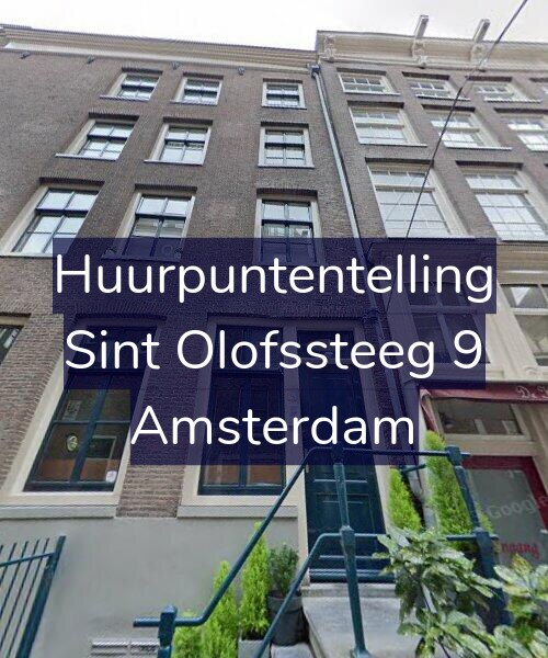 Foto gevel Huurpuntentelling voor Sint Olofssteeg 9, Amsterdam