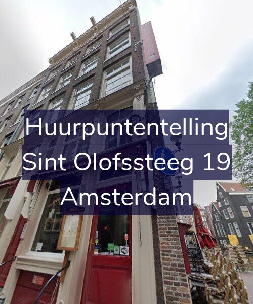 Foto gevel Huurpuntentelling voor Sint Olofssteeg 19, Amsterdam