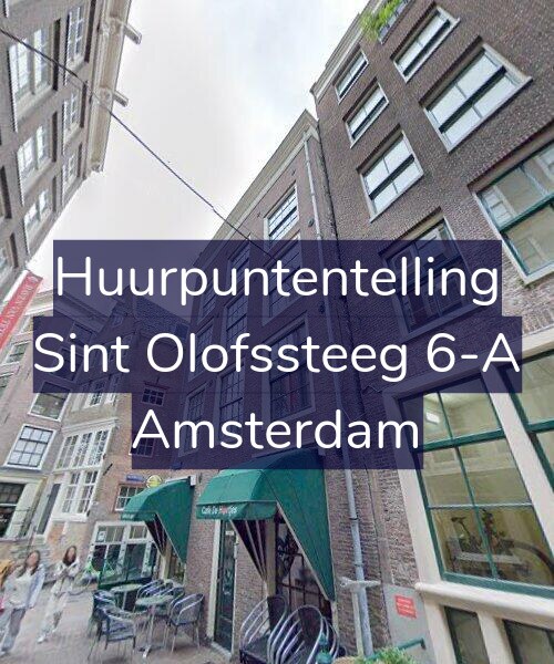 Foto gevel Huurpuntentelling voor Sint Olofssteeg 6-A, Amsterdam