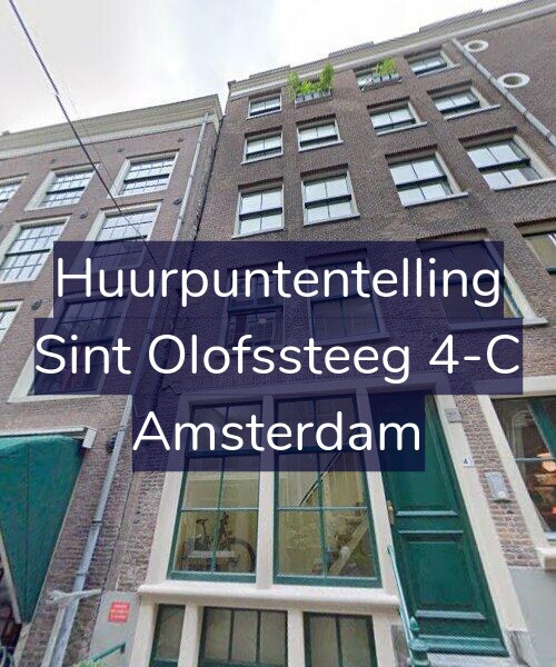 Foto gevel Huurpuntentelling voor Sint Olofssteeg 4-C, Amsterdam