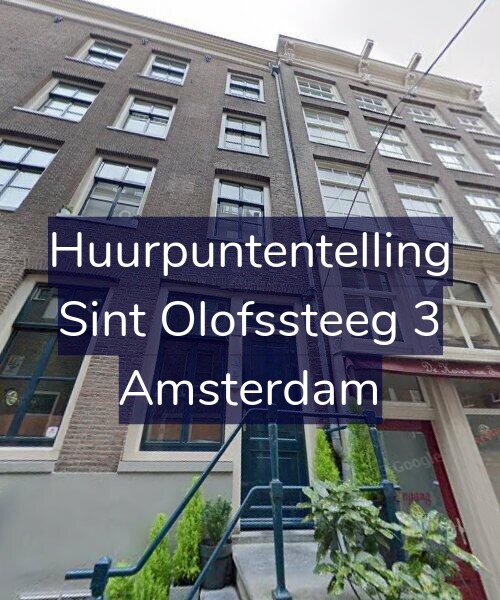 Foto gevel Huurpuntentelling voor Sint Olofssteeg 3, Amsterdam