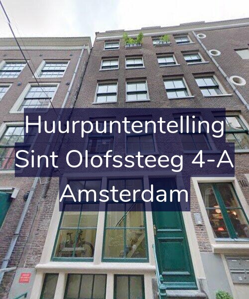 Foto gevel Huurpuntentelling voor Sint Olofssteeg 4-A, Amsterdam