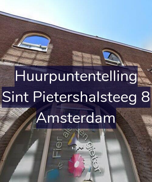 Foto gevel Huurpuntentelling voor Sint Pietershalsteeg 8, Amsterdam