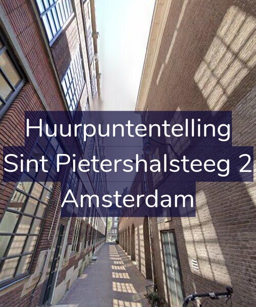 Foto gevel Huurpuntentelling voor Sint Pietershalsteeg 2, Amsterdam