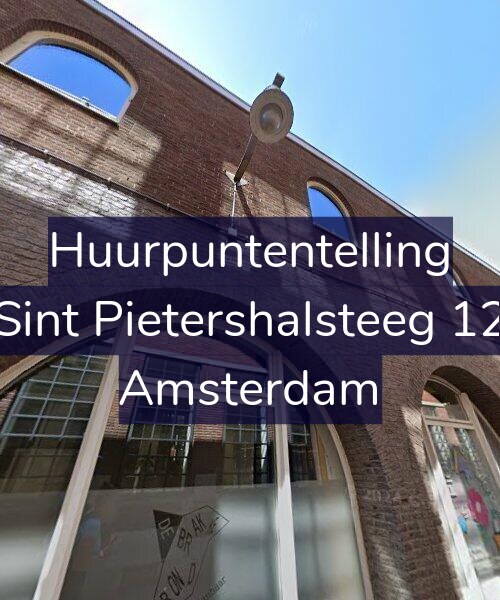 Foto gevel Huurpuntentelling voor Sint Pietershalsteeg 12, Amsterdam