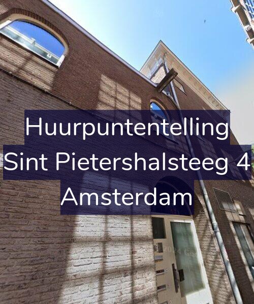 Foto gevel Huurpuntentelling voor Sint Pietershalsteeg 4, Amsterdam