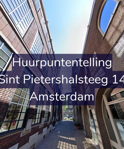 Foto gevel Huurpuntentelling voor Sint Pietershalsteeg 14, Amsterdam