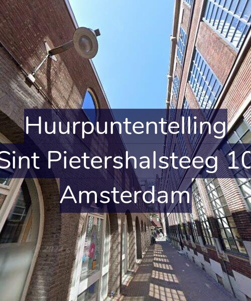 Foto gevel Huurpuntentelling voor Sint Pietershalsteeg 10, Amsterdam