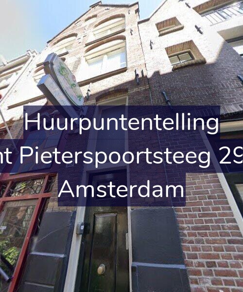 Foto gevel Huurpuntentelling voor Sint Pieterspoortsteeg 29-B, Amsterdam