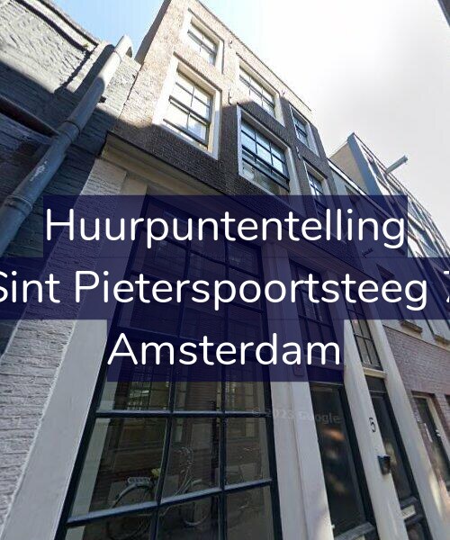 Foto gevel Huurpuntentelling voor Sint Pieterspoortsteeg 7, Amsterdam