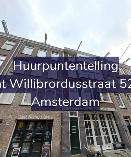 Foto gevel Huurpuntentelling voor Sint Willibrordusstraat 52-1, Amsterdam