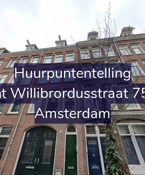 Foto gevel Huurpuntentelling voor Sint Willibrordusstraat 75-4, Amsterdam