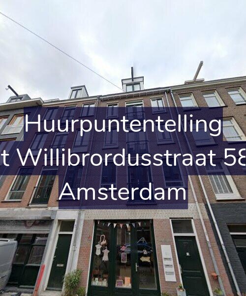 Foto gevel Huurpuntentelling voor Sint Willibrordusstraat 58-G, Amsterdam
